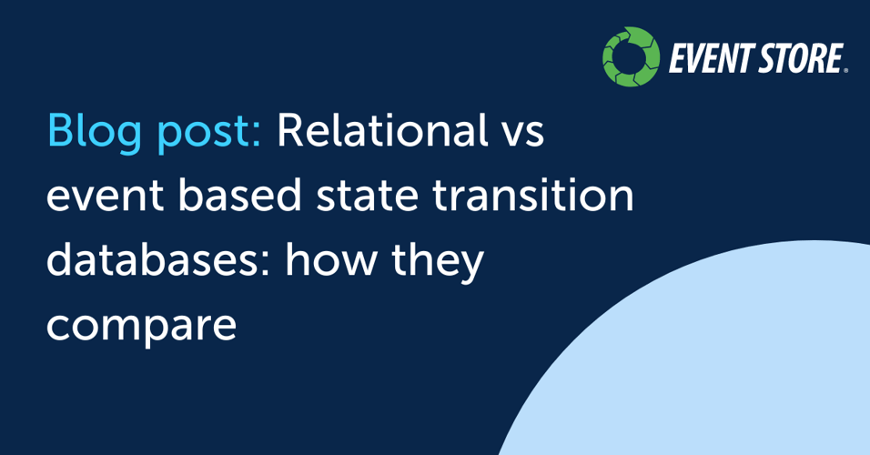 Cover for Relational vs event-native databases: how they compare
